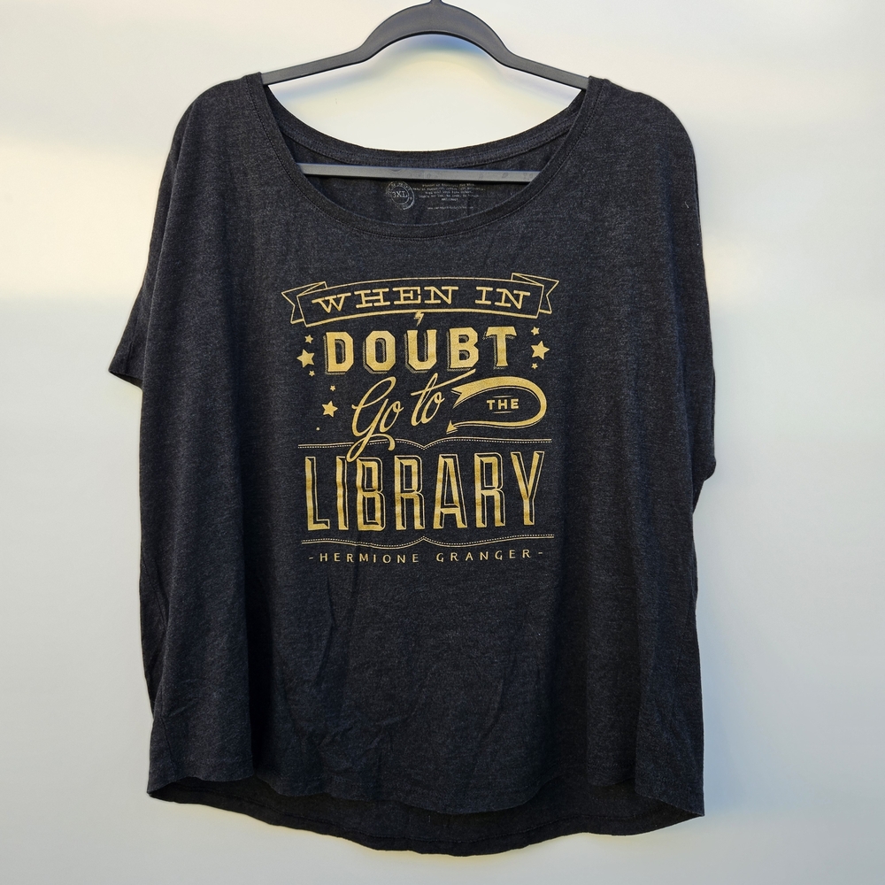 Out of Print Black and Gold Short Sleeve Tee